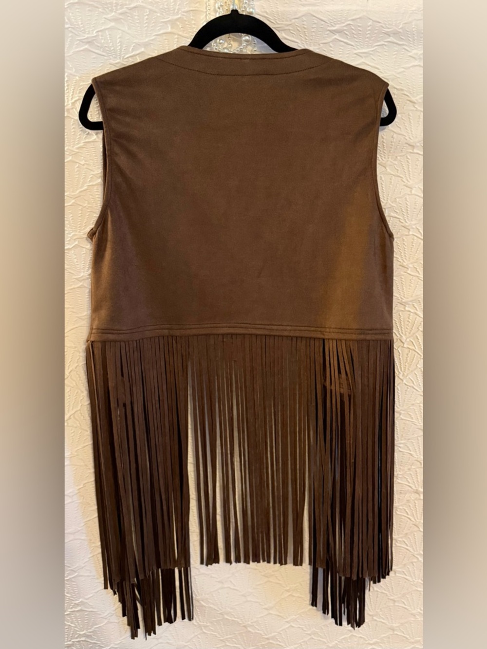 Western Boho Outfit Bundle 🤎 Fringe Vest & Lucky Brand Boot cut Jeans - Picture 7 of 16